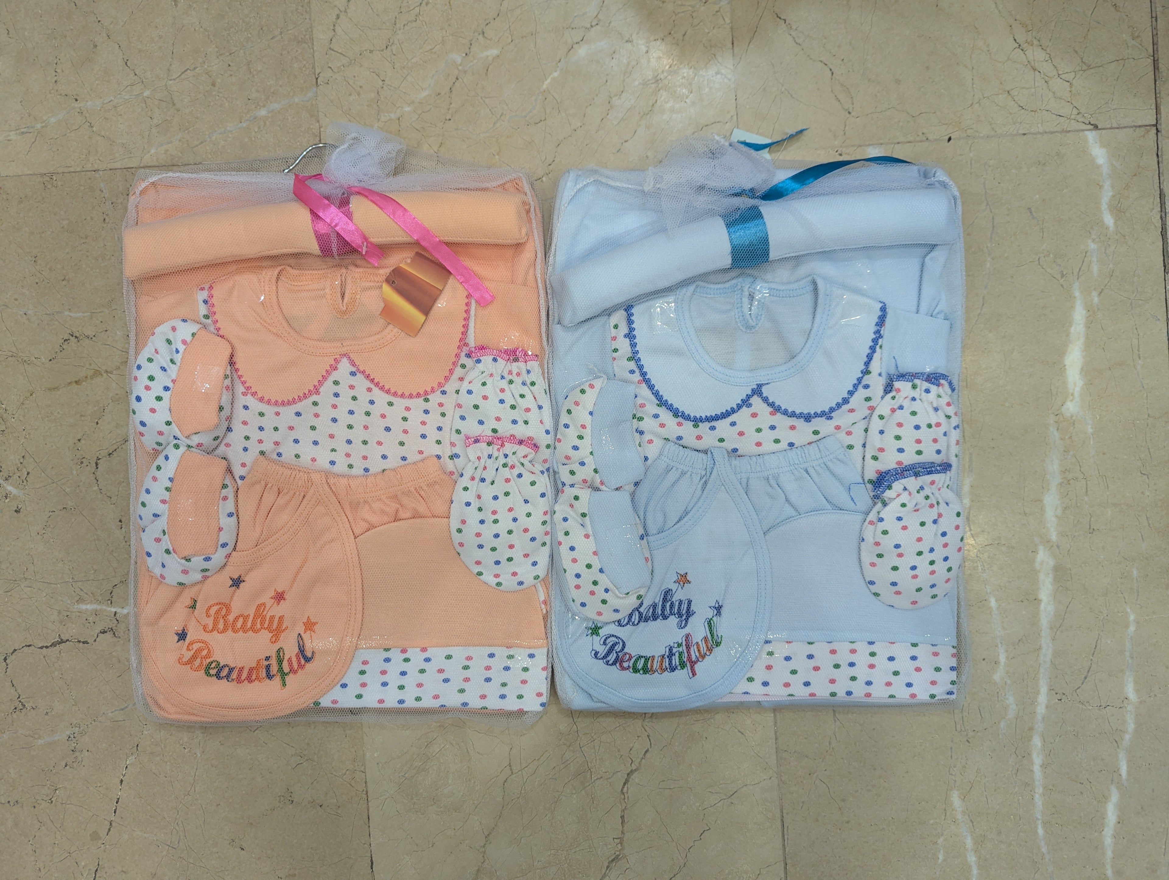 8-Piece Sky Blue Baby Essentials Gift Pack